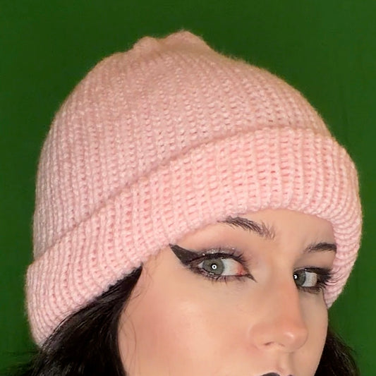 light pink beanie!!