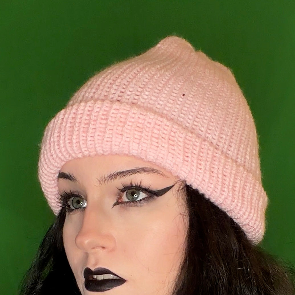 light pink beanie!!