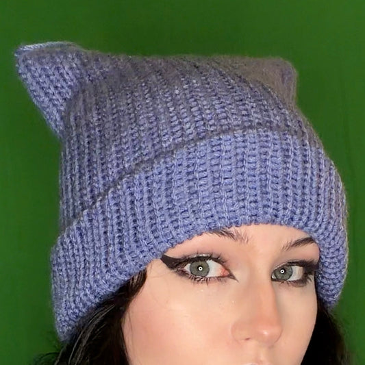 cornflower blue cat hat!!