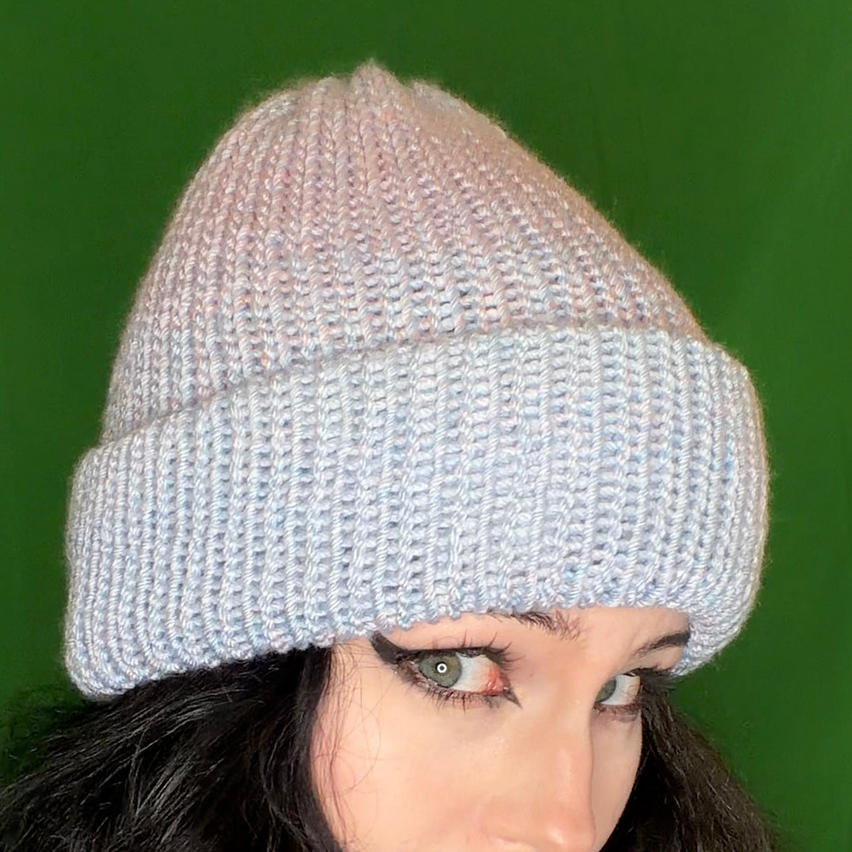 babyblue-pink beanie!!